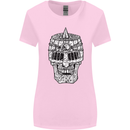 Skull Helmet Medieval  Fantasy Knight Womens Wider Cut T-Shirt Light Pink
