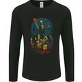 Skull Jumper Fantasy Basketball Player Mens Long Sleeve T-Shirt Black