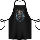 Skull King Cotton Apron 100% Organic Black