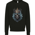 Skull King Mens Sweatshirt Jumper Black