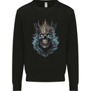 Skull King Mens Sweatshirt Jumper Black