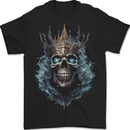 Skull King Mens T-Shirt 100% Cotton BLACK
