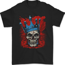 Skull King Mens T-Shirt 100% Cotton Black