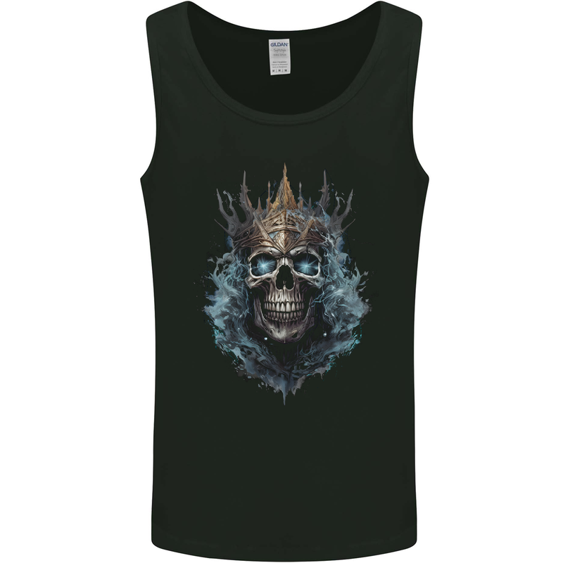 Skull King Mens Vest Tank Top Black