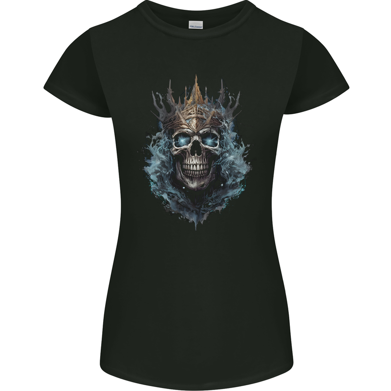 Skull King Womens Petite Cut T-Shirt Black