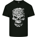 Skull Made of Skulls Heavy Metal Rock Music Kids T-Shirt Childrens Black