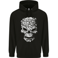 Skull Made of Skulls Heavy Metal Rock Music Mens 80% Cotton Hoodie Black