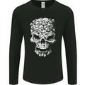 Skull Made of Skulls Heavy Metal Rock Music Mens Long Sleeve T-Shirt Black