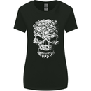 Skull Made of Skulls Heavy Metal Rock Music Womens Wider Cut T-Shirt Black