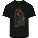 Skull Punk From Hell Grim Reaper Skull Mens Cotton T-Shirt Tee Top Black