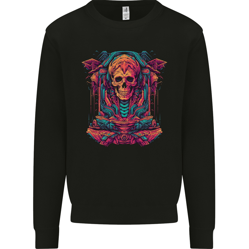 Skull Resurrection Mens Sweatshirt Jumper Black