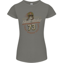 Skull Rider Motorcycle Biker Motorbike Womens Petite Cut T-Shirt