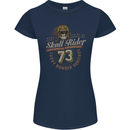 Skull Rider Motorcycle Biker Motorbike Womens Petite Cut T-Shirt