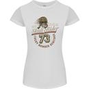 Skull Rider Motorcycle Biker Motorbike Womens Petite Cut T-Shirt