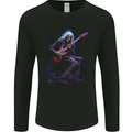 Skull Rocker Rock n Roll Heavy Metal Electric Guitar Mens Long Sleeve T-Shirt Black