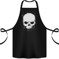 Skull Splatter Cotton Apron 100% Organic Black