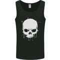 Skull Splatter Mens Vest Tank Top Black