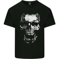 Skull White Kids T-Shirt Childrens Black