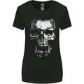 Skull White Womens Wider Cut T-Shirt Black