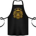 Skull of the Ages Cotton Apron 100% Organic Black