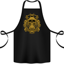 Skull of the Ages Cotton Apron 100% Organic Black