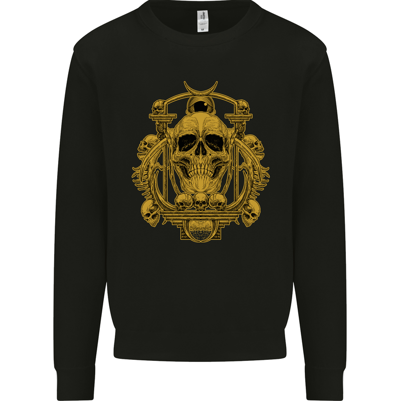 Skull of the Ages Mens Sweatshirt Jumper Black