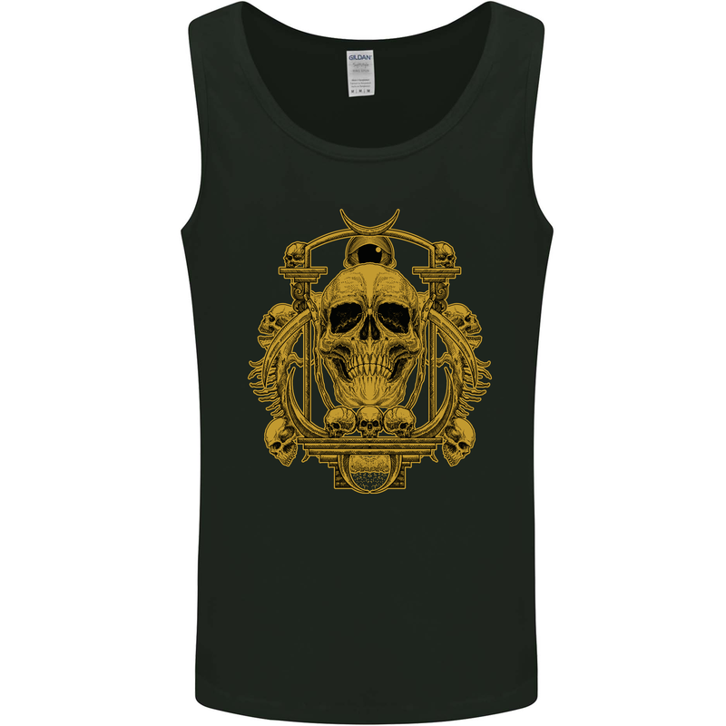 Skull of the Ages Mens Vest Tank Top Black
