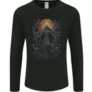 Skulls of Hell Grim Reaper Mens Long Sleeve T-Shirt Black
