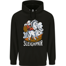 Sleighpnir Funny Viking Christmas Xmas Sleipnir Childrens Kids Hoodie Black