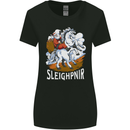 Sleighpnir Funny Viking Christmas Xmas Sleipnir Womens Wider Cut T-Shirt Black
