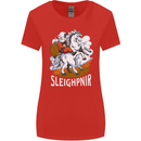 Sleighpnir Funny Viking Christmas Xmas Sleipnir Womens Wider Cut T-Shirt Red