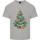 Sloth Christmas Tree Xmas Mens Cotton T-Shirt Tee Top Sports Grey