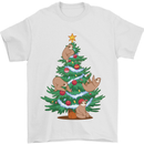 Sloth Christmas Tree Xmas Mens T-Shirt 100% Cotton White