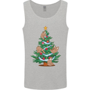 Sloth Christmas Tree Xmas Mens Vest Tank Top Sports Grey