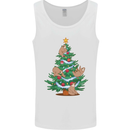 Sloth Christmas Tree Xmas Mens Vest Tank Top White