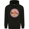 Sloth Hiking Team Funny Trekking Walking Childrens Kids Hoodie Black