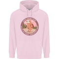 Sloth Hiking Team Funny Trekking Walking Childrens Kids Hoodie Light Pink