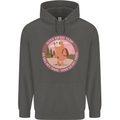 Sloth Hiking Team Funny Trekking Walking Childrens Kids Hoodie Storm Grey