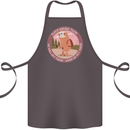 Sloth Hiking Team Funny Trekking Walking Cotton Apron 100% Organic Dark Grey