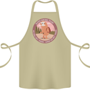 Sloth Hiking Team Funny Trekking Walking Cotton Apron 100% Organic Khaki