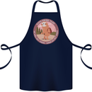 Sloth Hiking Team Funny Trekking Walking Cotton Apron 100% Organic Navy Blue