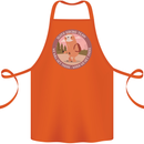 Sloth Hiking Team Funny Trekking Walking Cotton Apron 100% Organic Orange