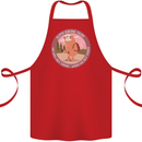 Sloth Hiking Team Funny Trekking Walking Cotton Apron 100% Organic Red