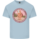 Sloth Hiking Team Funny Trekking Walking Kids T-Shirt Childrens Light Blue