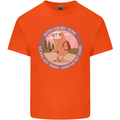 Sloth Hiking Team Funny Trekking Walking Kids T-Shirt Childrens Orange