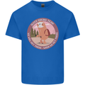 Sloth Hiking Team Funny Trekking Walking Kids T-Shirt Childrens Royal Blue