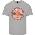 Sloth Hiking Team Funny Trekking Walking Kids T-Shirt Childrens Sports Grey