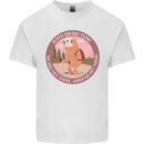 Sloth Hiking Team Funny Trekking Walking Kids T-Shirt Childrens White