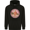 Sloth Hiking Team Funny Trekking Walking Mens 80% Cotton Hoodie Black
