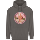 Sloth Hiking Team Funny Trekking Walking Mens 80% Cotton Hoodie Charcoal